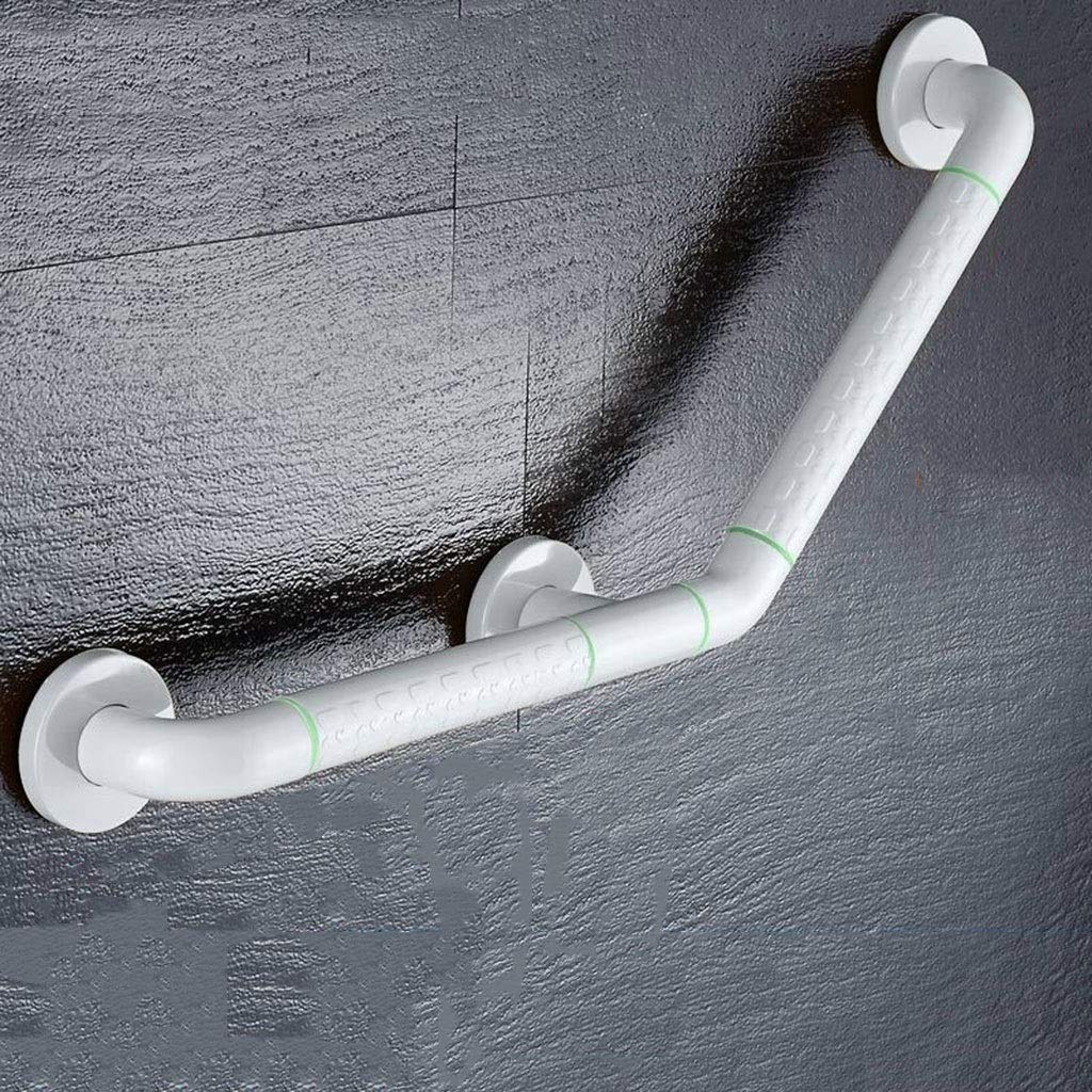 Fkxsxaz Women's White 45X45cm Bathroom Grab Bars Barrier-Free Handrail Stainless Steel Shower,For Elderly Disabled Anti-Slip Bathtub Safety Handle Wall Mount (Color : )