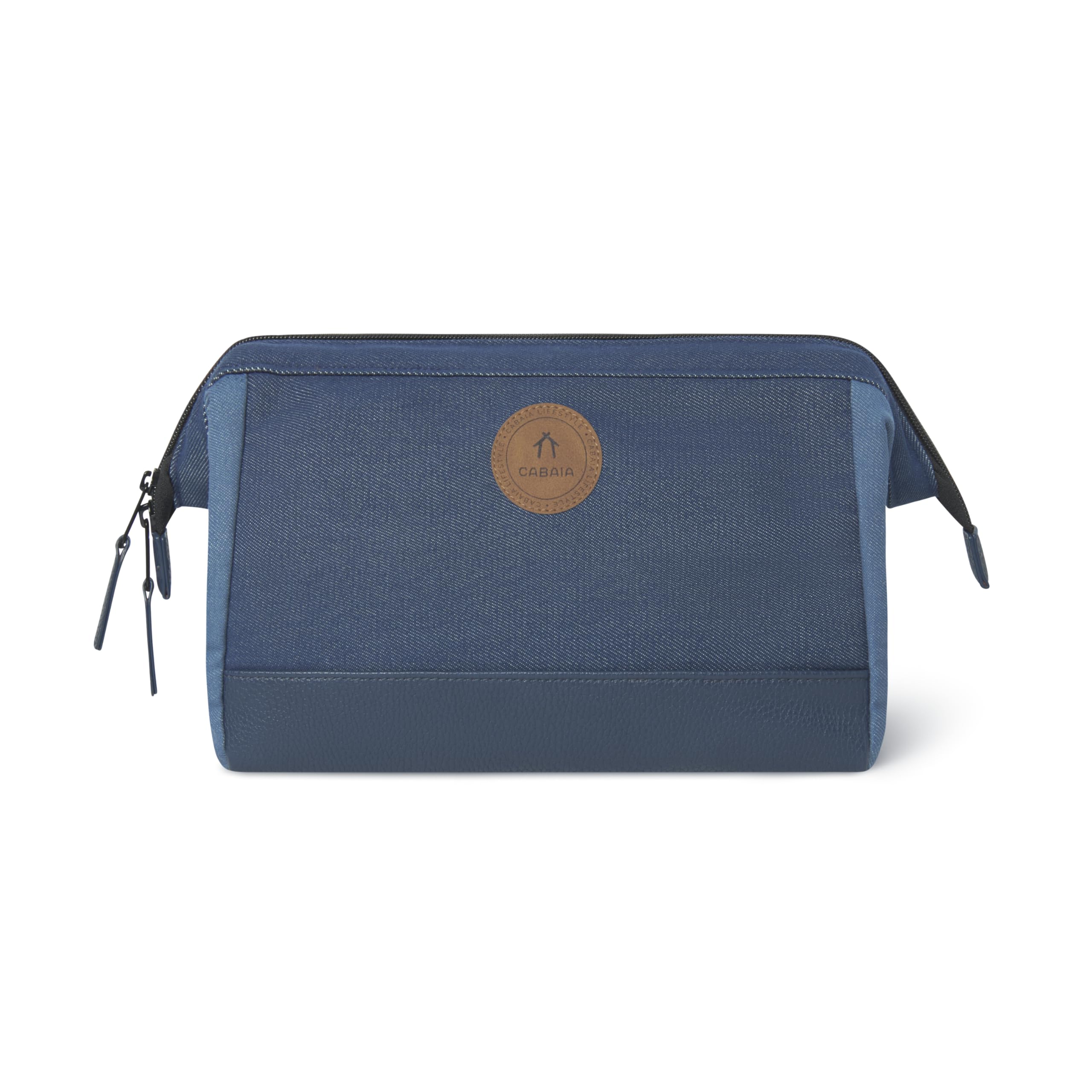 CABAIA - Trousse de Toilette Homme et Femme - Ouverture Grand Angle avec 2 Poches intérieures - Organisateur de Voyage Pratique et Résistant - Vanity avec Un Design Français, Exclusif et Original