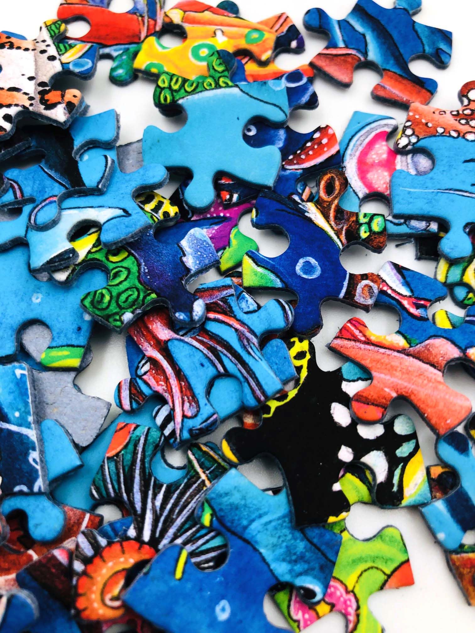 Hooz ‘Sea Life’ jigsaw for adults and older children, 1000 Piece Jigsaw Puzzle featuring colourful fish - Image 3