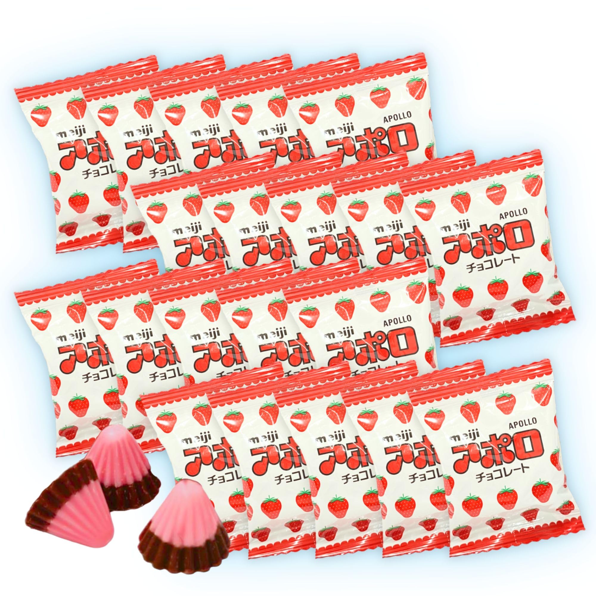 Amazon.co.jp: 【クール便】明治 アポロ チョコレート 個包装 20袋