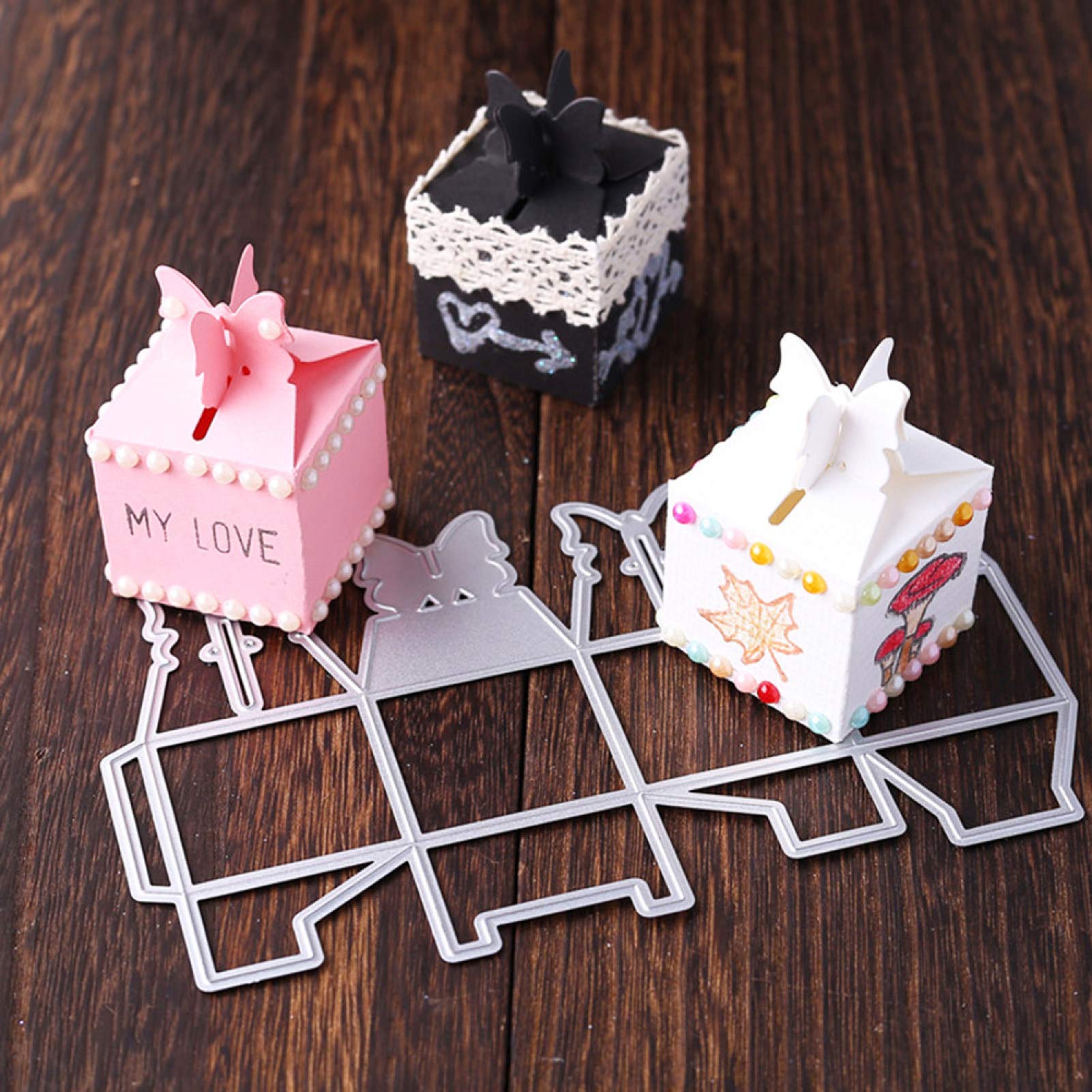 Fustelle Taglio E Goffratura Per Big Shot – Forma Farfalla E Cerchio In Acciaio Al Carbonio – Fai Da Te Per Scrapbooking E Biglietti
