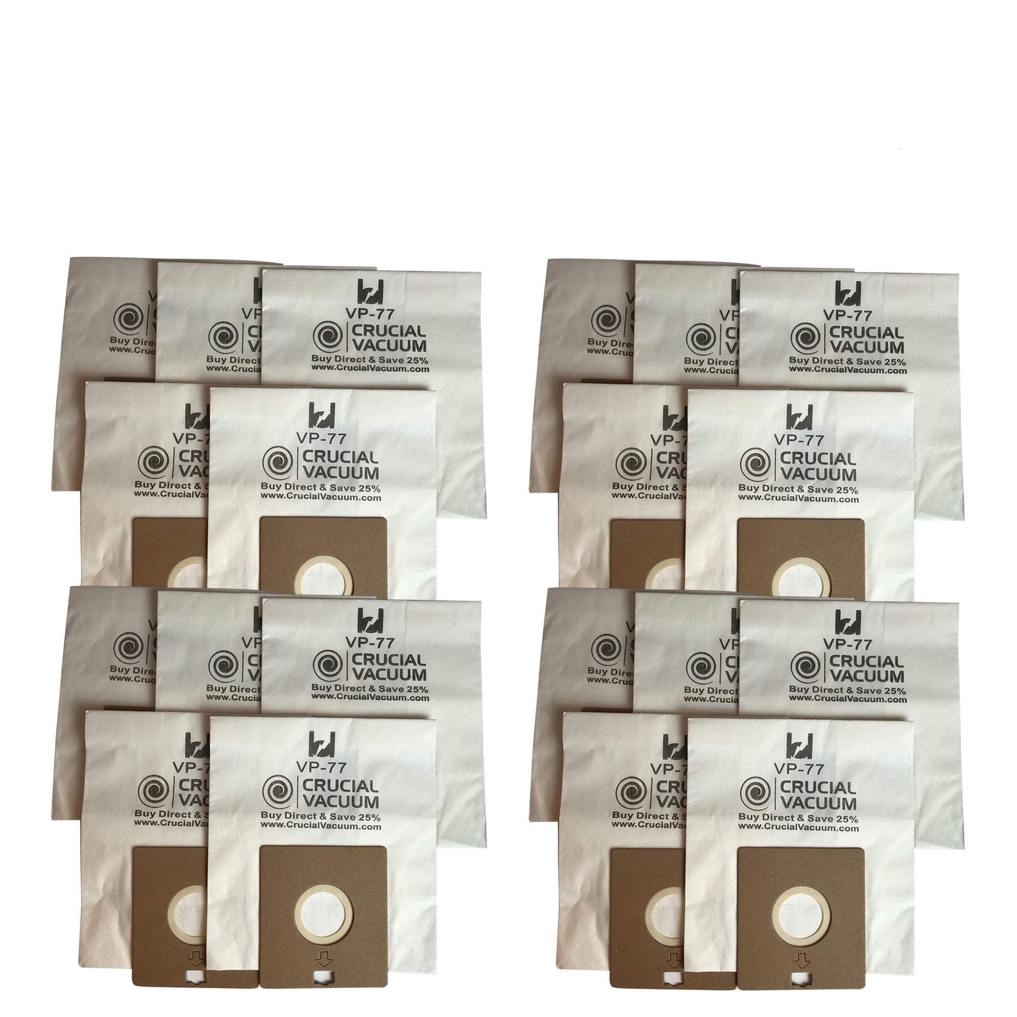 Crucial Vacuum 20 Bissell DigiPro Canister Vacuum Bags, Fits Bissell DigiPro Canister Vacuum Model # 6900, Compare to Part # 32115, Designed & Engineered
