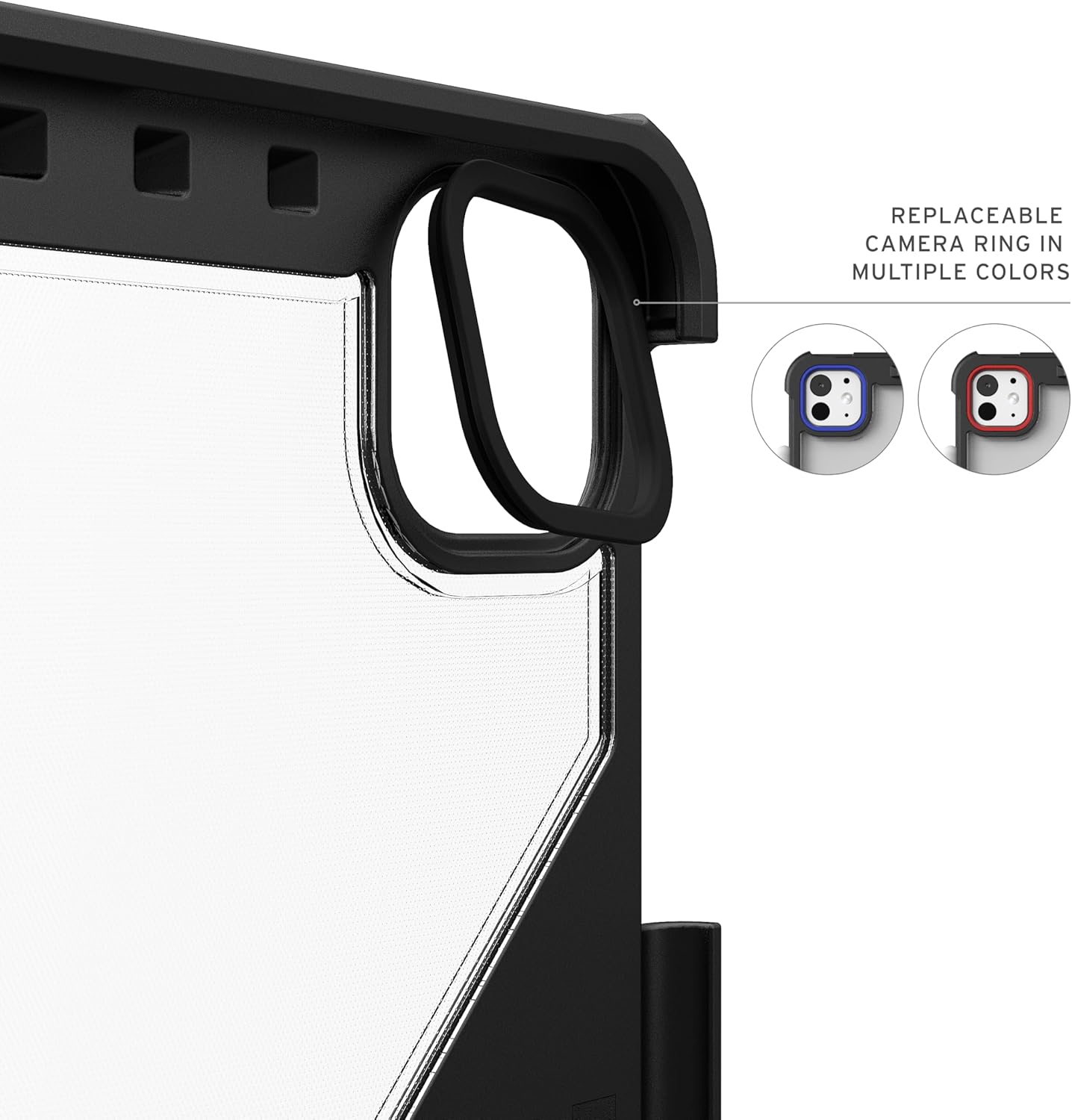 URBAN ARMOR GEAR UAG Designed for iPad Pro 11" 6th Gen 2025 M5 5th Gen 2024 M4 Case A3357 A3358 - Rugged Folio Protective Cover with Multi-Angle Adjustable Stand and Pencil Holder Plyo LT Ice/Black