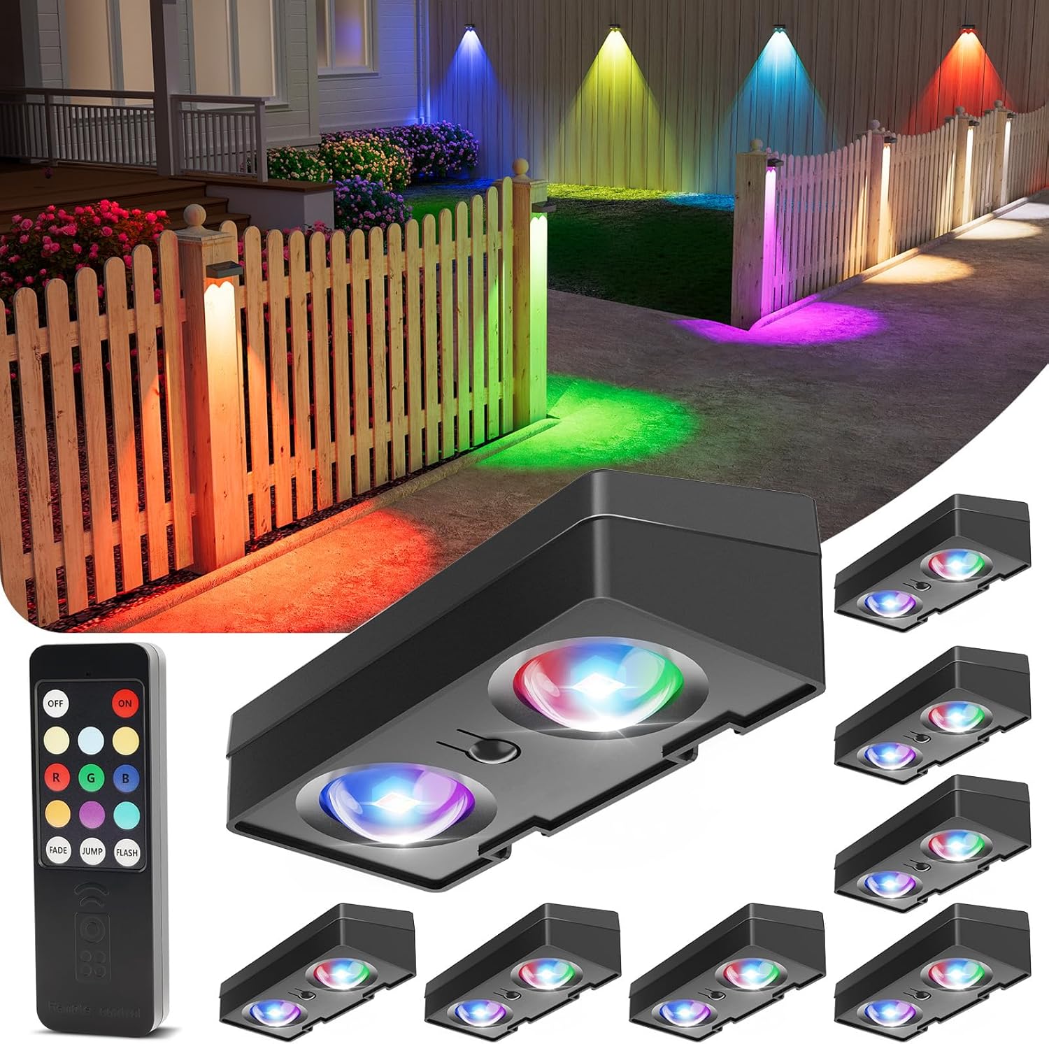 VOLISUN Solar Fence Lights Review: Remote-Control RGB Solar Lights for Garden Fences, Decks & Patios
