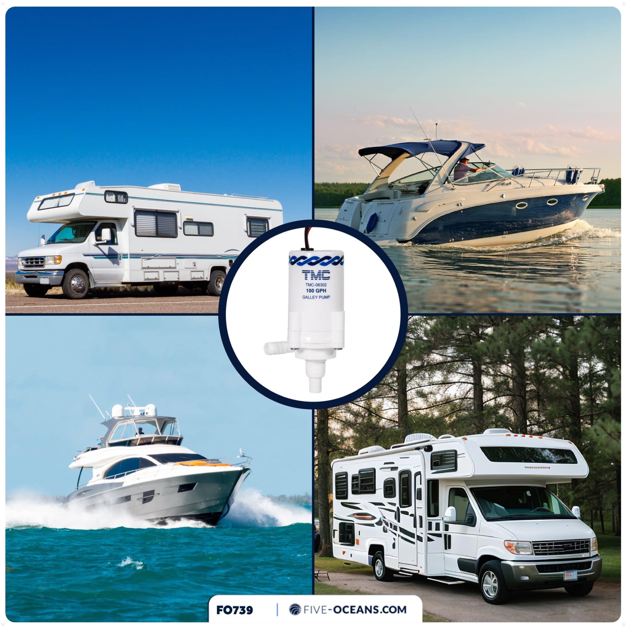Amazon.co.jp: TMC Marine Rv 交換用蛇口ポンプ - キャンピングカー