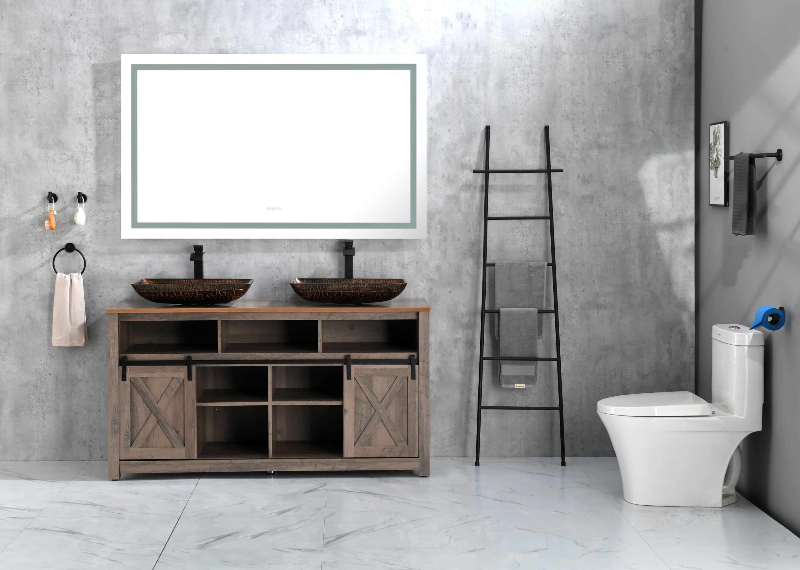 LTL Needs to Consult The Warehouse Address 60 36 LED Lighted Bathroom Wall Mounted Mirror with High Lumen