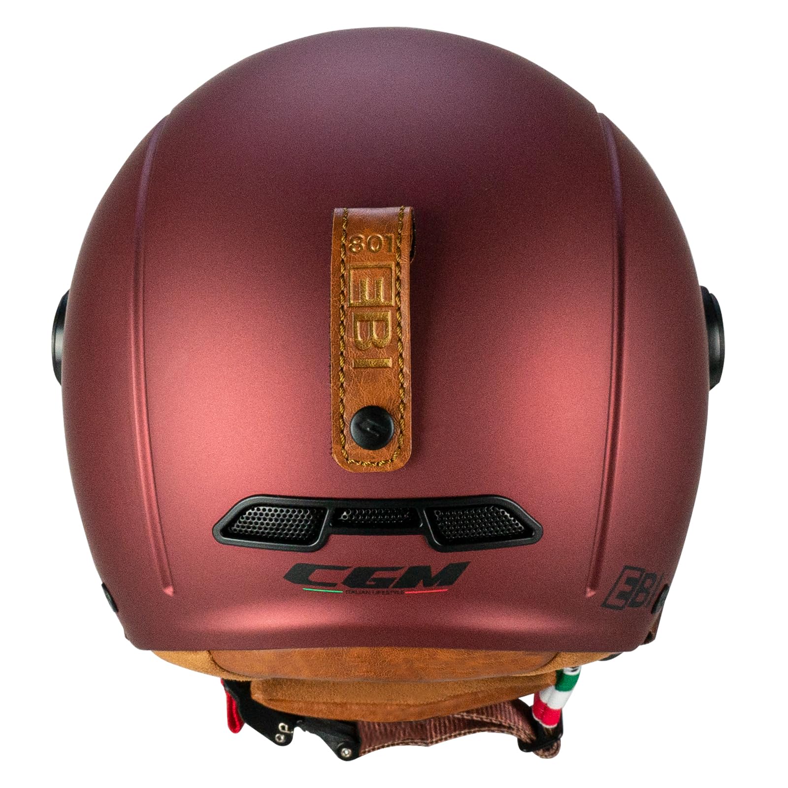 CGM EBI Casque de Ski Unisexe pour Adulte, Bordeaux satiné, M (57-58cm)