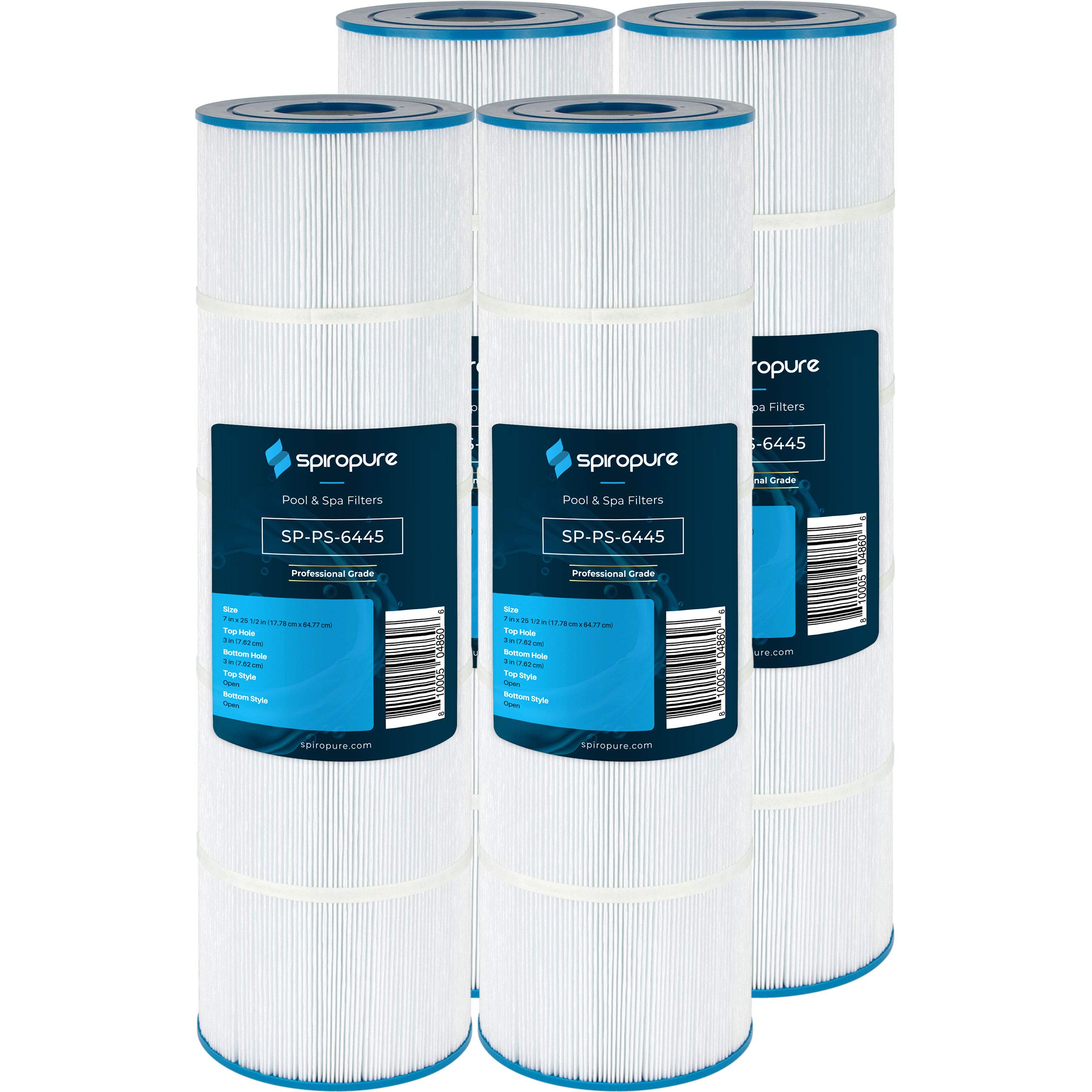SpiroPure Replacement for Pleatco PA100N Unicel C-7487 Filbur FC-1270 Hayward CX875REM CX870RE C4000 C4020 Hot Tub Spa Pool Filter Replacement Cartridge (Case of 4)