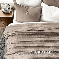 Vista 3 de EVERGRACEHOME Cotton Sateen Quilt Set Queen Size, Pre-Washed Cotton Channel Stitch Coverlet Bedspread, 3 Pieces Lightweight Soft Bedding Sets for