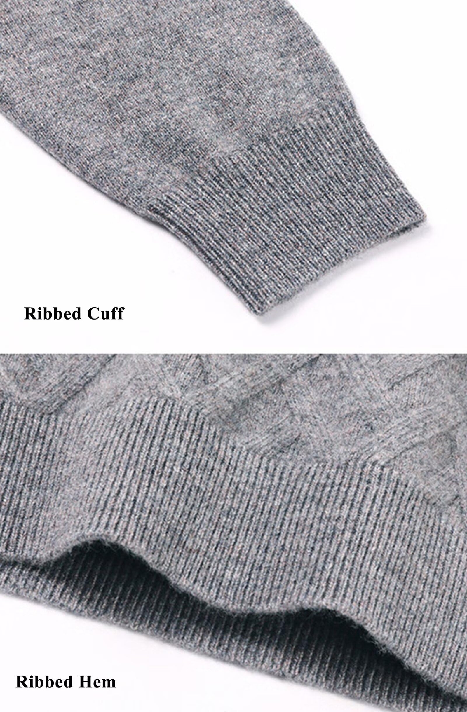 HNVAVQ 100% Cashmere Maglione Uomo Inverno