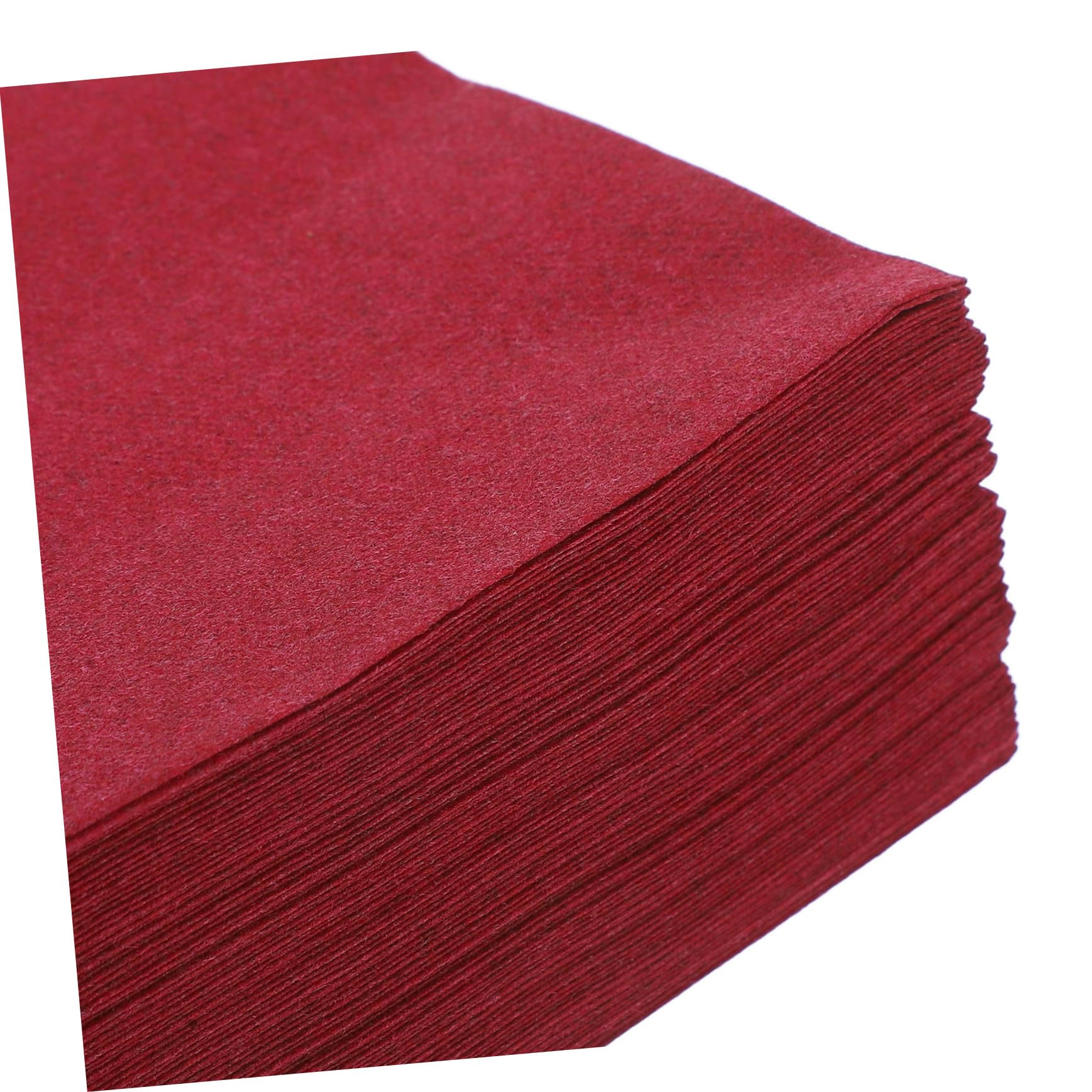 BESTYASH 50 Servilletas Desechables de Pulpa de Madera Reciclables y Absorbentes para Cocina y Bar en Color Rojo Oscuro Adecuado para Bodas y Fiestas