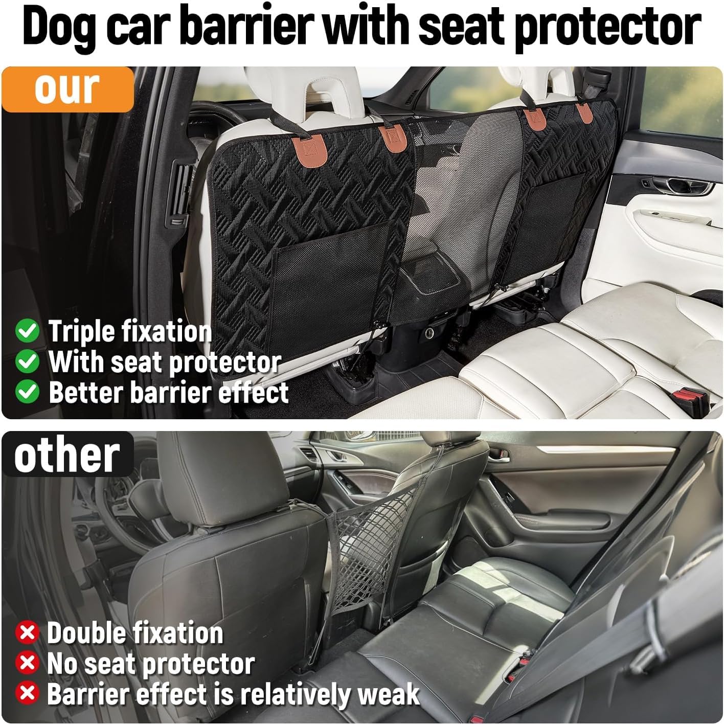 Barrera de Coche para Perros para VW TOURAN/TIGUAN