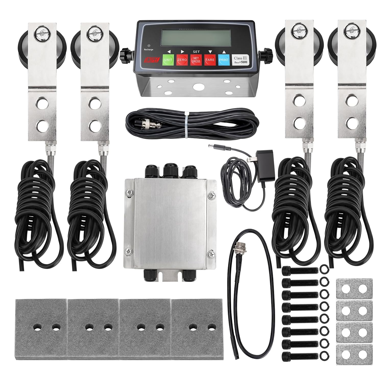 10000LBS Livestock Scale High Precision Indicator, Floor Scale Kit with NTEP Indicator Suitable for Electronic Platform Scale for Cattle Pigs Sheep