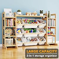 Vista 4 de SpaceAid Organizador Grande de Almacenamiento de Juguetes 9 Estantes 9 Contenedores, Organizadores de Juguetes Estantería de Almacenamiento, Estante