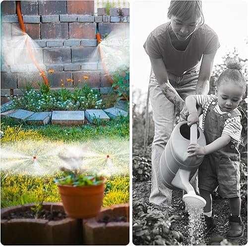 Miniatura 5 de 150 emisores de riego por goteo, cabezales de micro aspersores, rociadores de refracción de rociadores para plantas, sistema de agua de césped