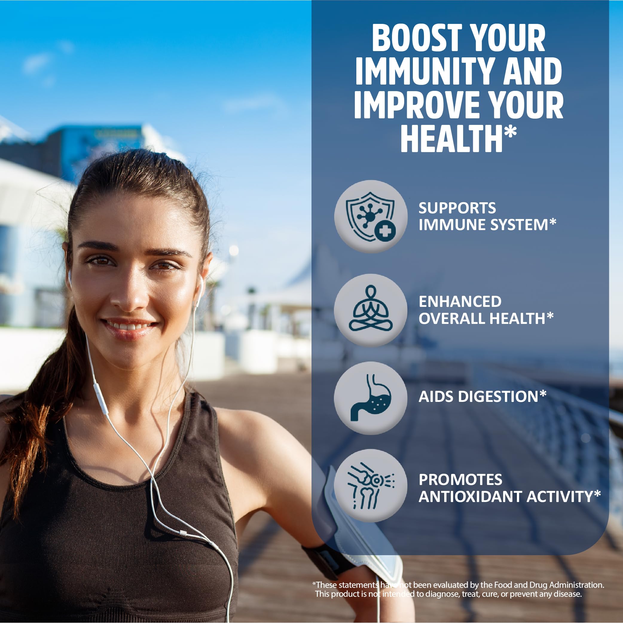 StrongVit Immune Support with Vitamin C, D3, Zinc, Echinacea - 60 Caps — Amazon image 3