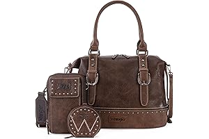 Wrangler 3Pcs Doctor Bag Sets for Women: Top-Handle Satchel Bag, Cell Phone...