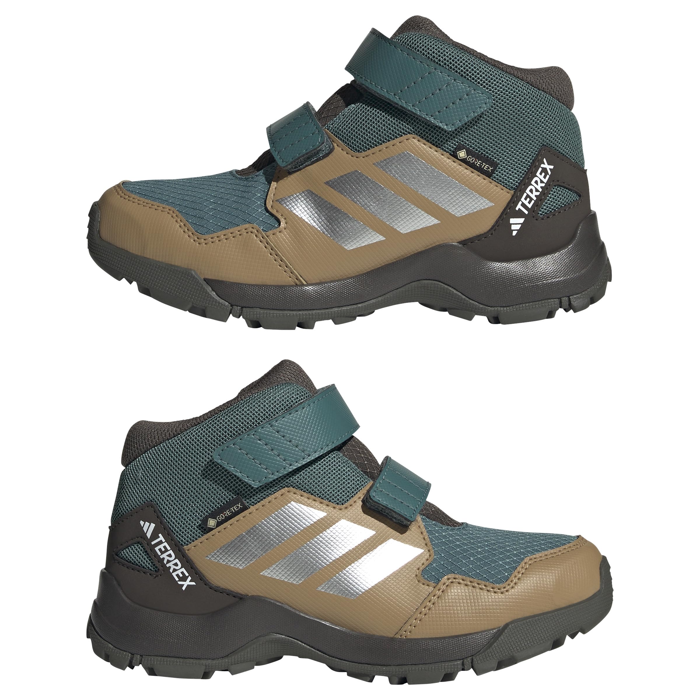 adidas Uniseks - dzieci Terrex Skychaser Mid GORE-TEX Hiking Shoes Kids, preloved teal/matte silver/cardboard, 36 2/3 EU