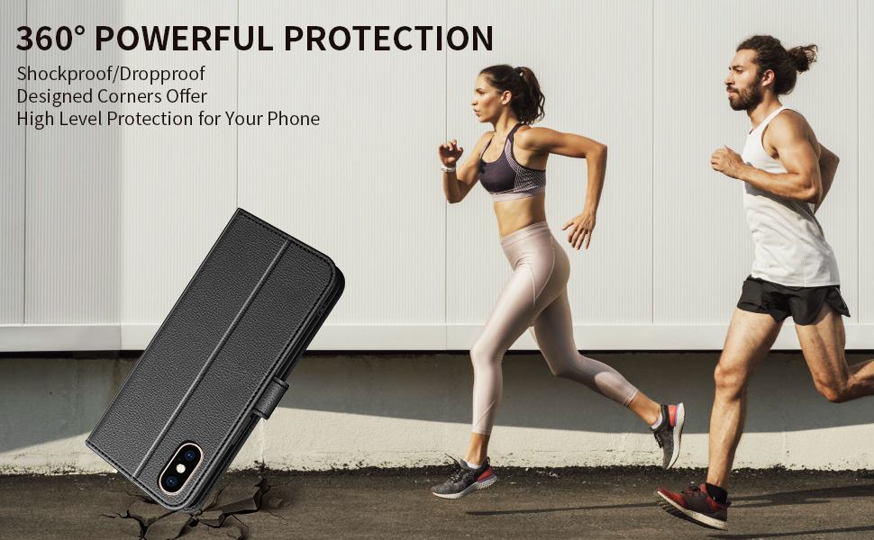 Conber Cover per iPhone X/iPhone XS, Custodia in Pelle PU con Interno TPU Antiurto, Serie Gatto e Albero Flip Case Cover Custodia Portafoglio per iPhone X/iPhone XS - Oro rosa