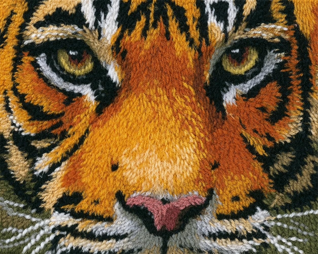 FWRTYCB Latch Hook Rug Kit Tiger face