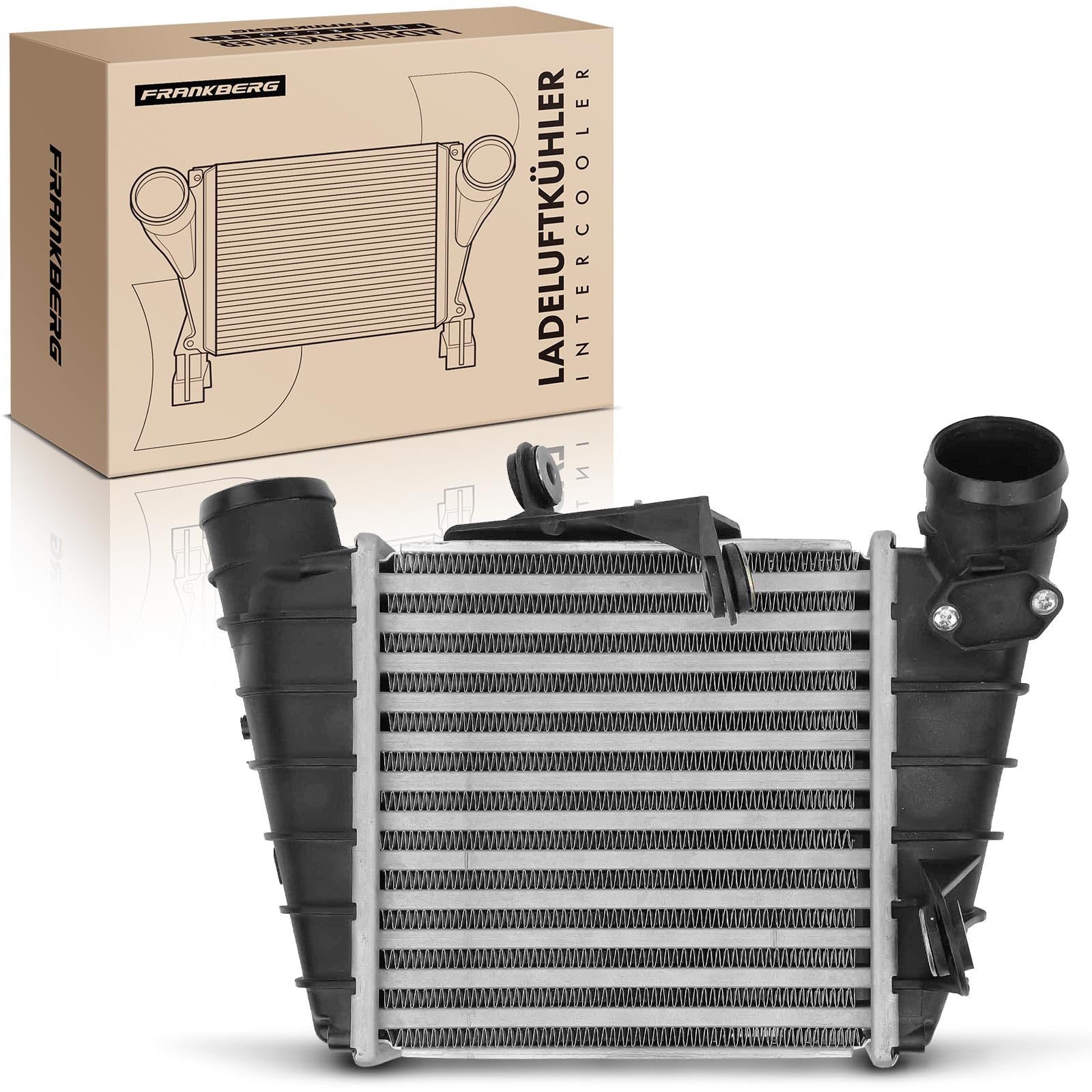 Frankberg Intercooler Compatibile con Polo 9A 9N 1.4L Polo 9A 9N 1.9L R.o.o.m.s.t.e.r 5J7 1.9L Fabia I Combi 6Y5 1.9L Fabia II Combi 545 1.4L Replace# 6Q0145804G
