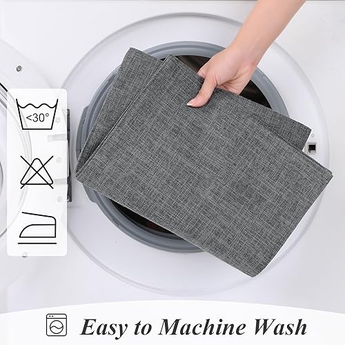 Miniatura 5 de SHACOS Juego de 4 manteles individuales de tela tejida, resistentes al calor, antideslizantes, lavables, de doble capa, manteles individuales