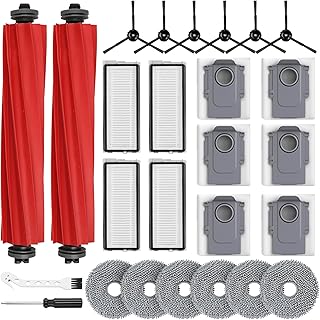 26PCS Accessories Kit for Roborock Q revo S/Qrevo Plus/Qrevo Pro/Qrevo MaxV Robot Vacuum, 2 Main Brushes, 6 Dust Bags, 6 M... Price In India