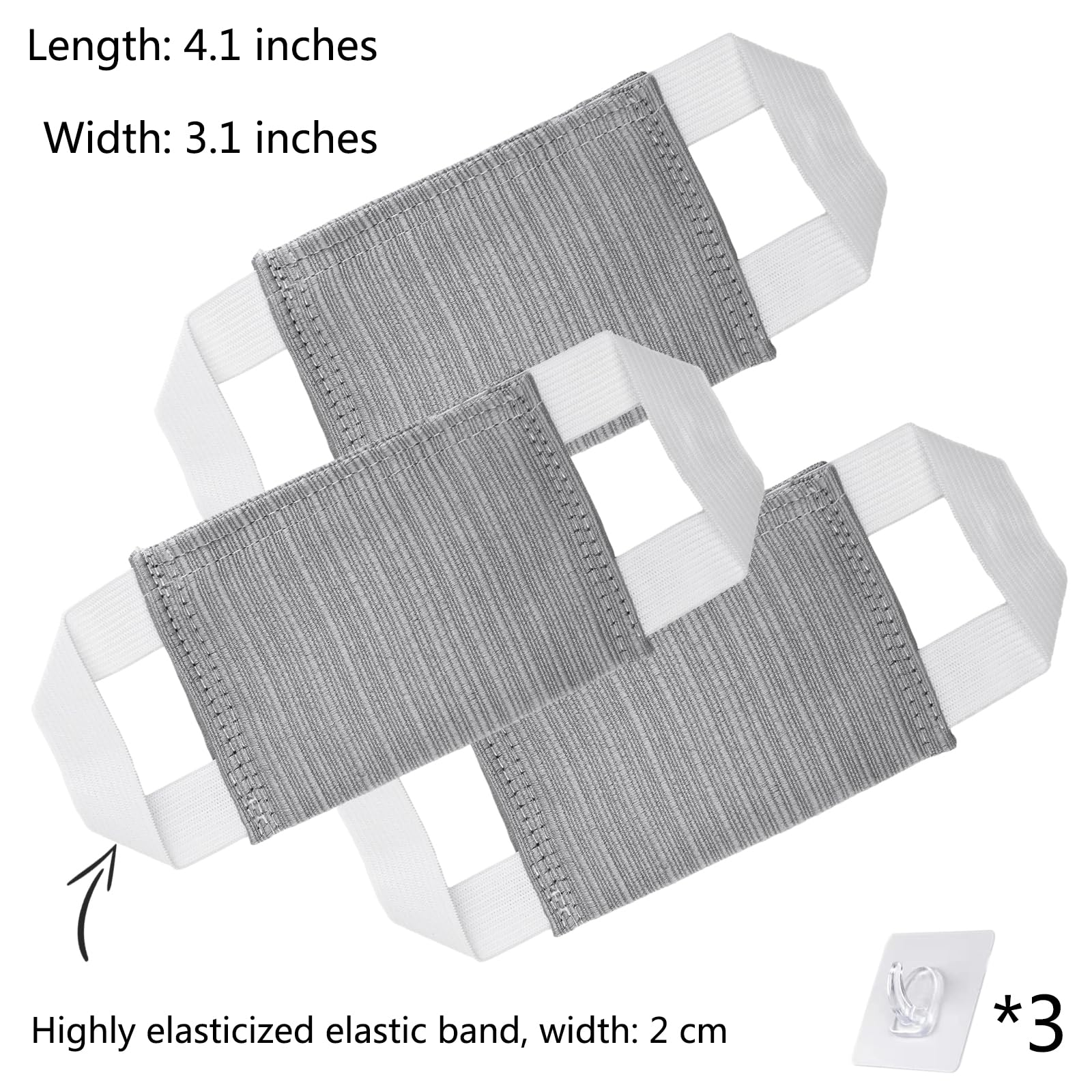 Door Slam Silencer For Baby & Light Sleepers - 3-Pack Noise Blocker With Adjustable Straps - View #7