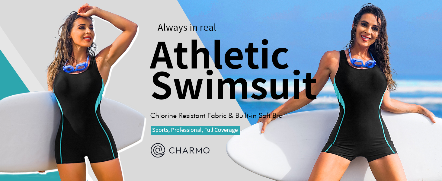 Amazon.com: CharmLeaks Women Sports Swimming Suit Professional One