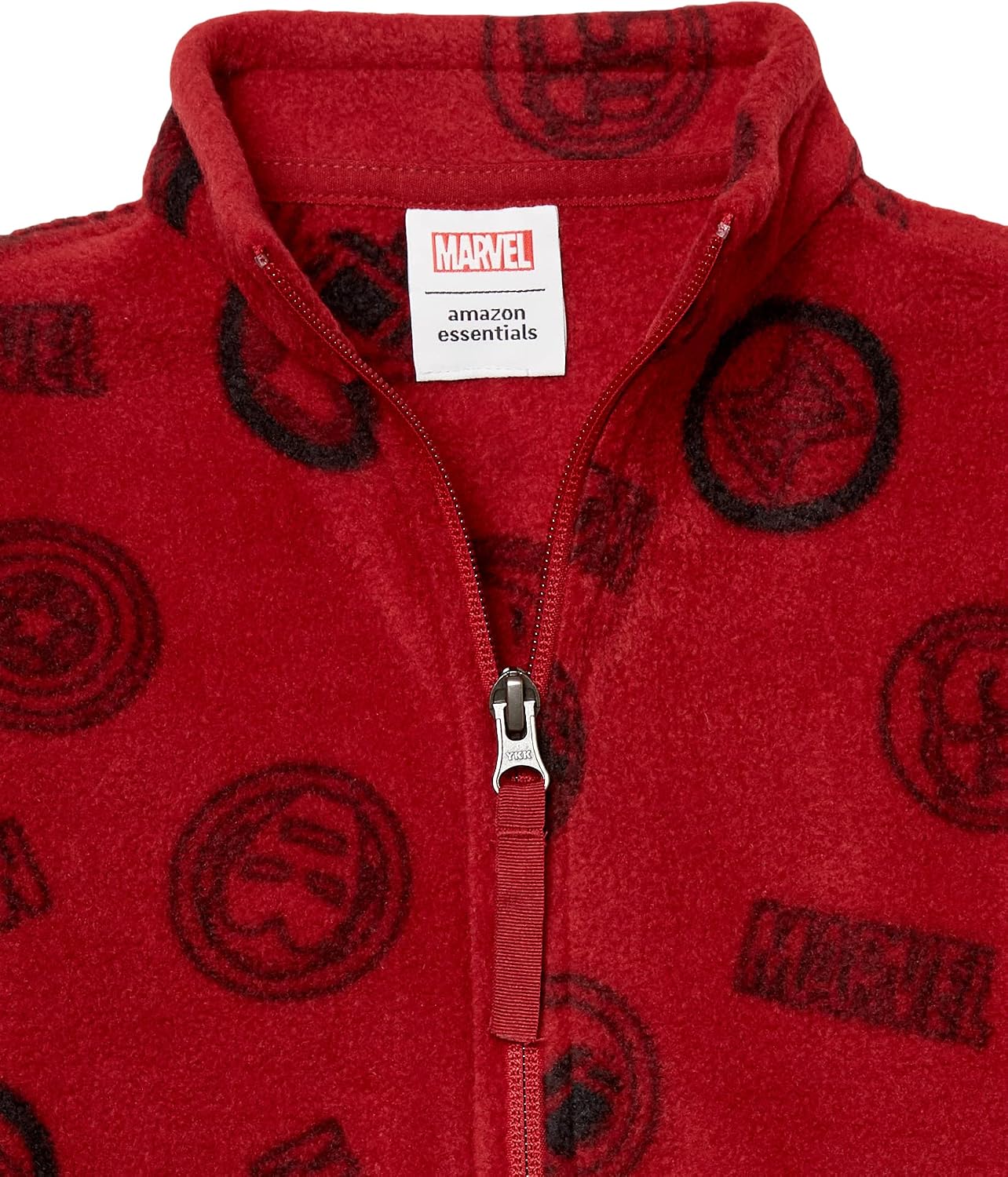 Amazon Essentials Disney | Marvel | Star Wars Boys and Toddlers' Polar Fleece Full-Zip Mock Jackets