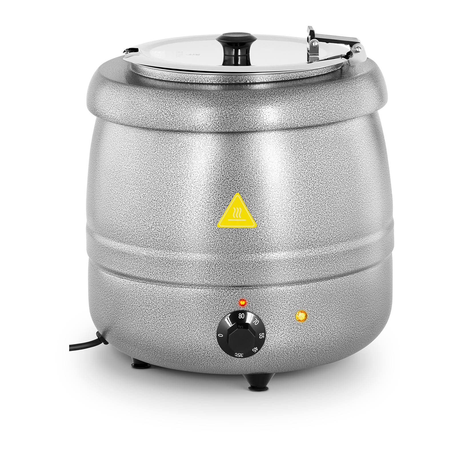 Royal Catering RCST-9405 Soupi?re Électrique Professionnelle Pro (400 W, 10 l, 35-80 °C, Argent, Acier & Acier inoxydable)