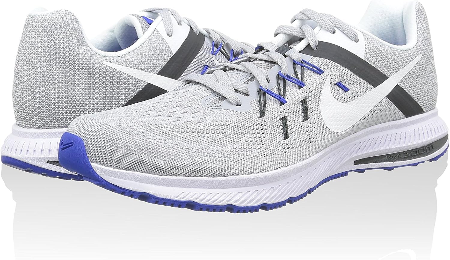 Nike Men's Zoom Winflo 2 Wolf Grey/White Anthracite Ankle-High Cross Trainer Shoe - 8M