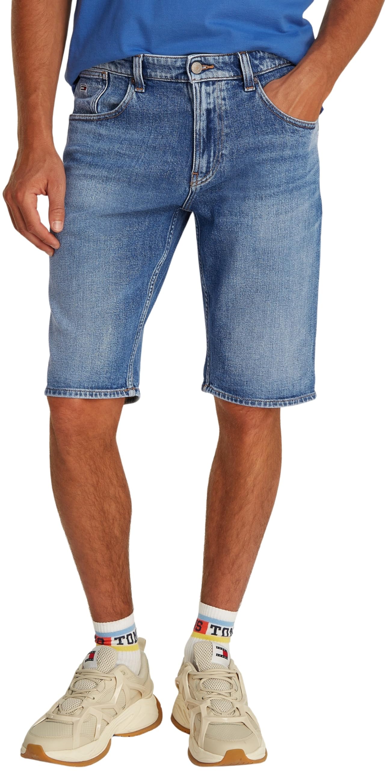 Tommy Jeans Herren Jeans Shorts Ronnie mit Stretch