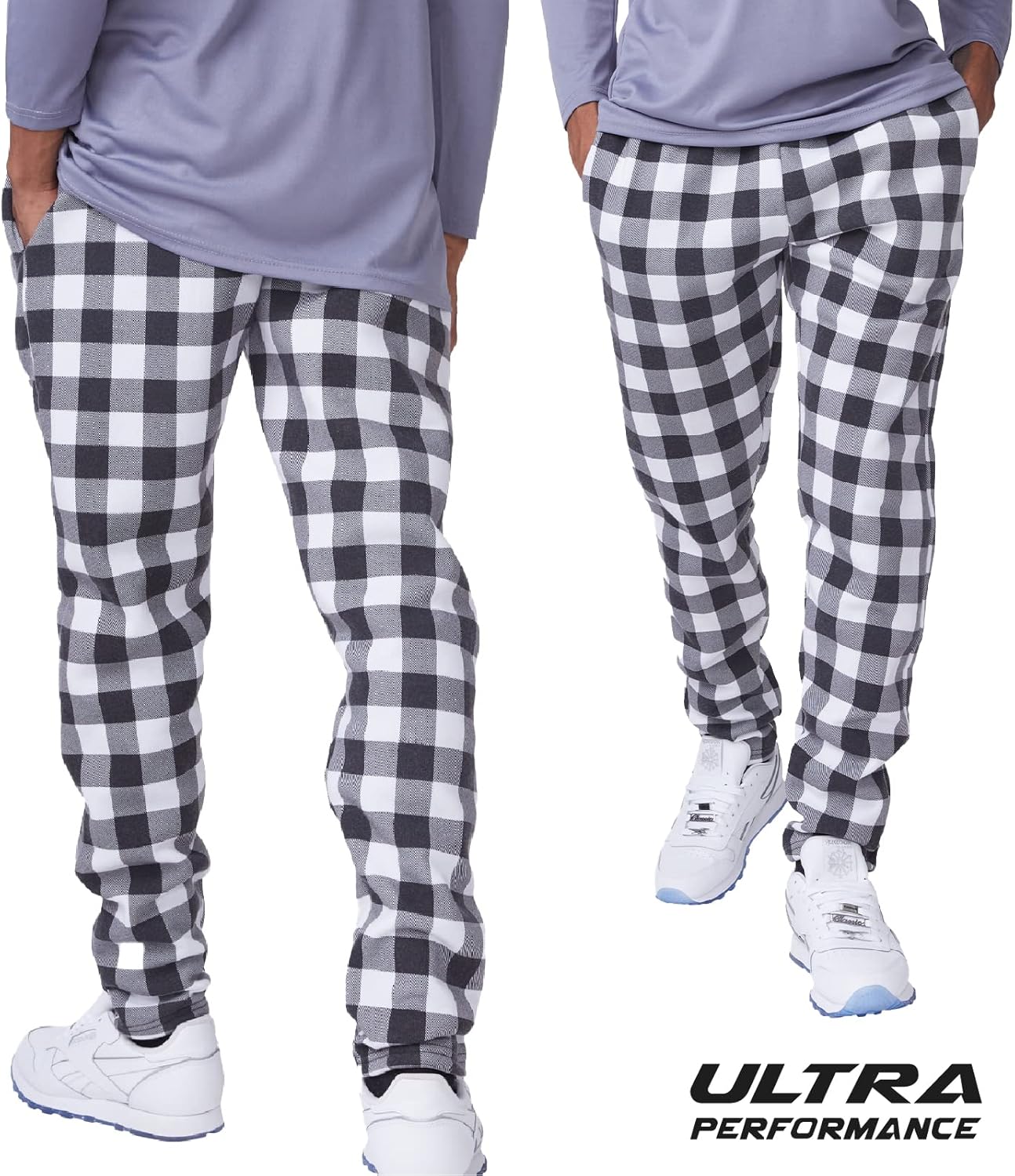 Ultra Performance 3 Pack Mens Open Bottom Sweatpants with Pockets, Casual Sweatpants for Men - Image 2