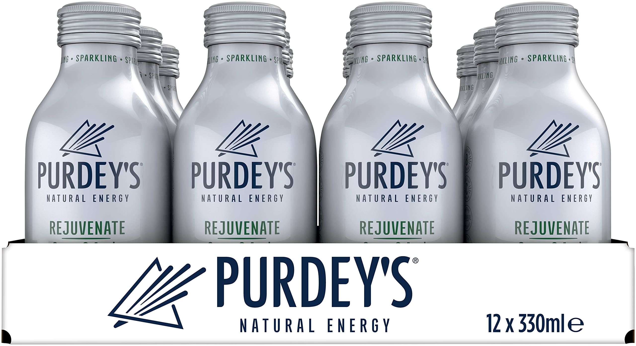 Purdey'sRejuvenate Multivitamin Energy Drink, 330 ml (Pack of 12)