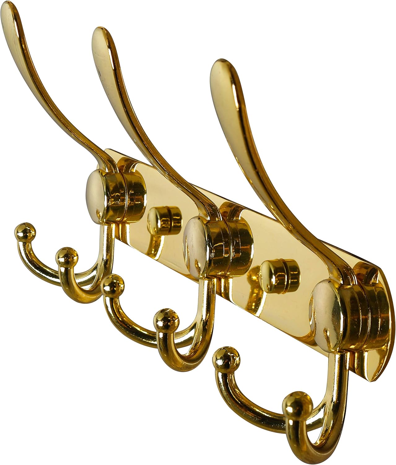 Dseap Coat Rack Wall Mounted 3 Tri Hooks, Heavy Duty