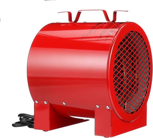 Miniatura 3 de TPI Serie ICH240C ICH Construcción SitioUtilidad Ventilador Calentador Portátil Forzado, 40003000W, 16.714.4 Amp, Rojo