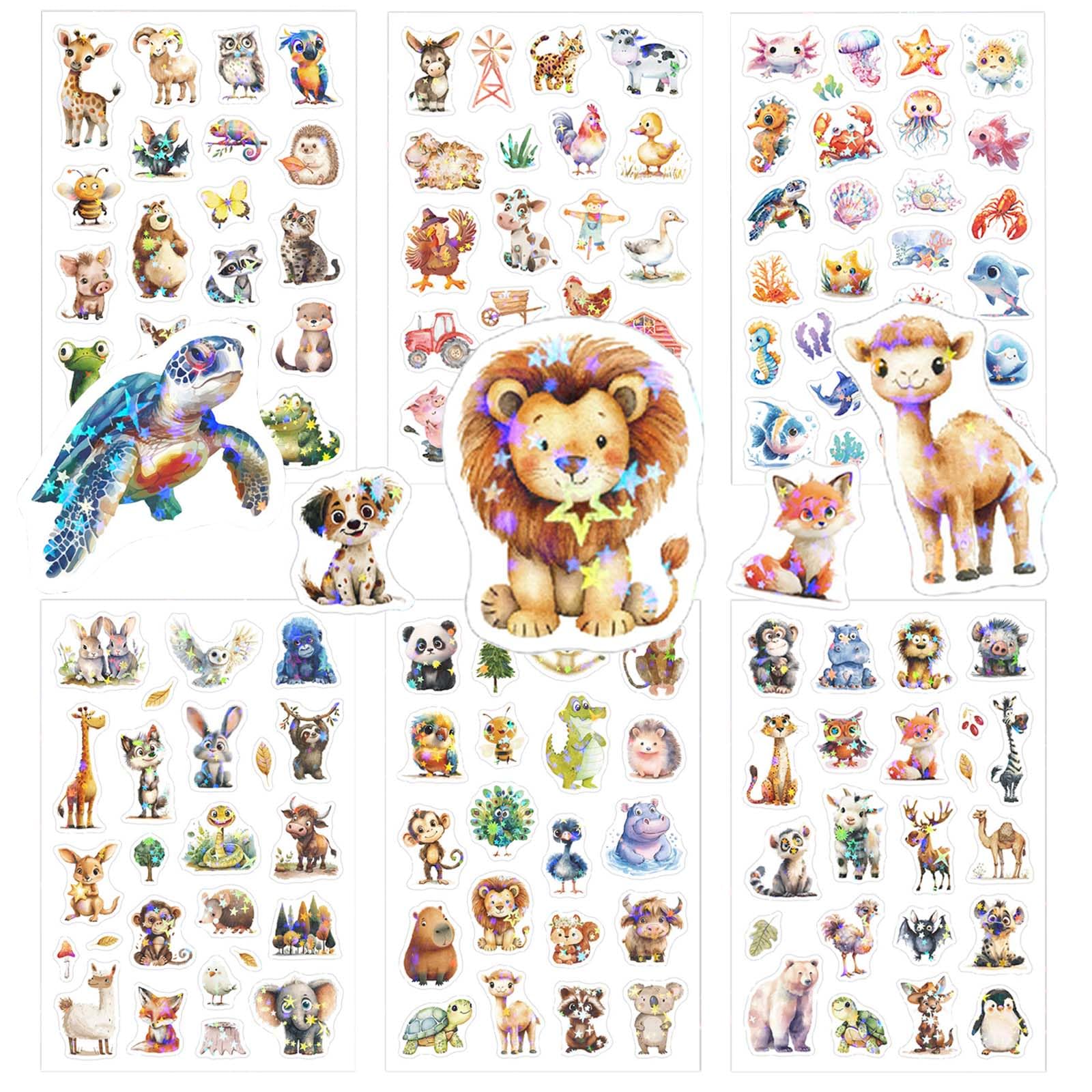 Sticker Set, Selbstklebende Aufkleber für Fotoalbum Dekoration, DIY Karten, Scrapbook für Kinder & Erwachsene