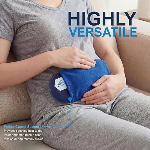 Miniatura 6 de MED PRIDE Paquete de gel caliente reutilizable y cinturón de terapia de frío con funda [2 unidades], bolsa de gel caliente para microondas para