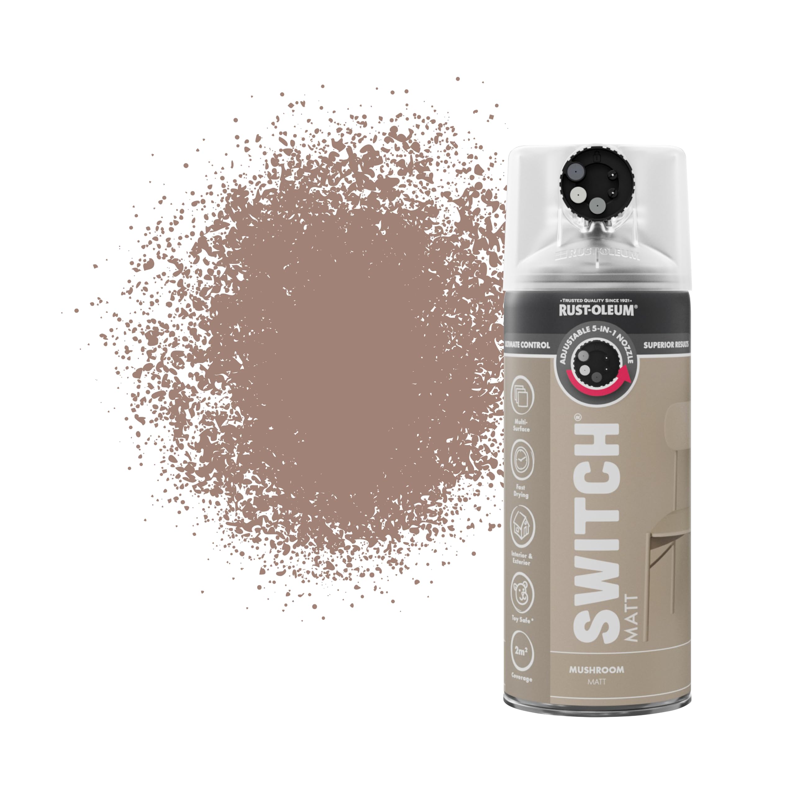 Rust-Oleum Switch Spray Paint 400Ml Mushroom Matt
