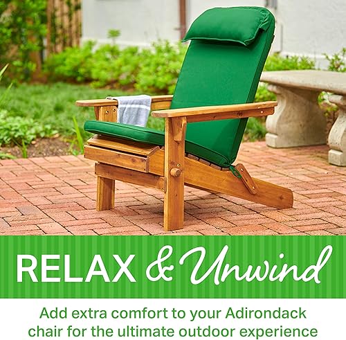 Miniatura 2 de Plant Theatre Adirondack - Cojín para silla de patio con respaldo alto para muebles de exterior, cojines de sillas de exterior para mecedoras,