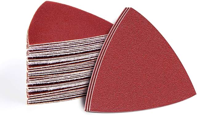 Sandpaper Sheets - Premium Mouse Detail Grits 60,120,240 Sand Paper (Pack of 50) - Sandpaper for Wood, Furniture, Metal, H...