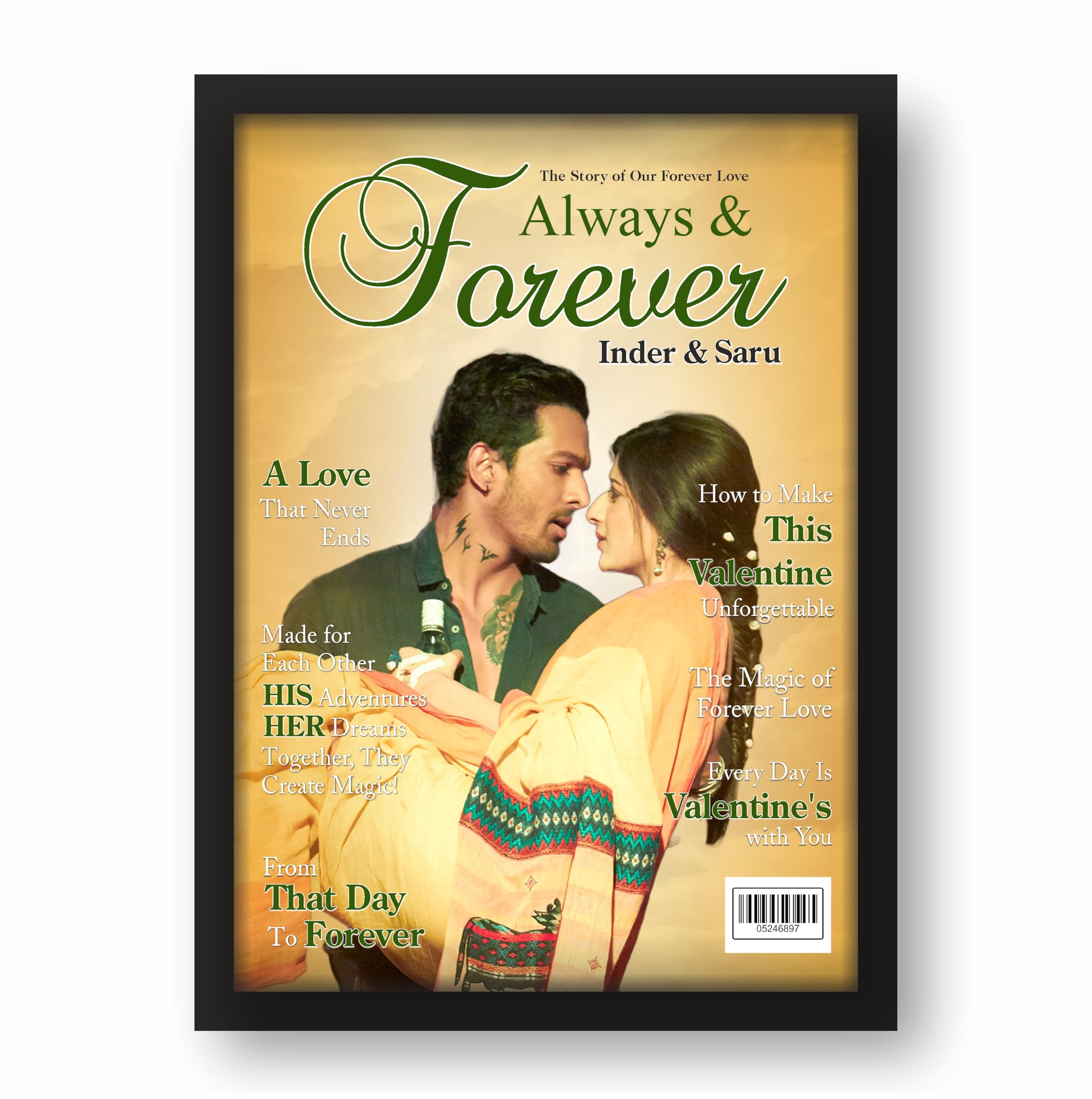 Personalized Valentine’s Photo Frame Gift