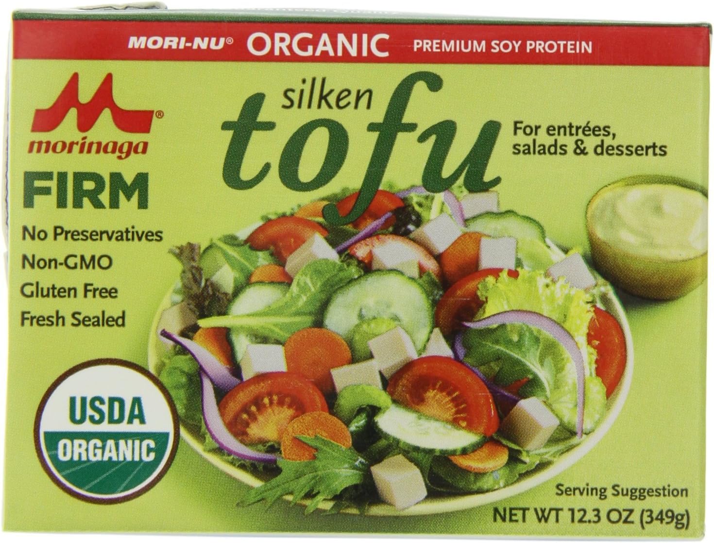 Mori-Nu Silken Tofu, Organic Firm, 12.3 Ounce (Case of 12)