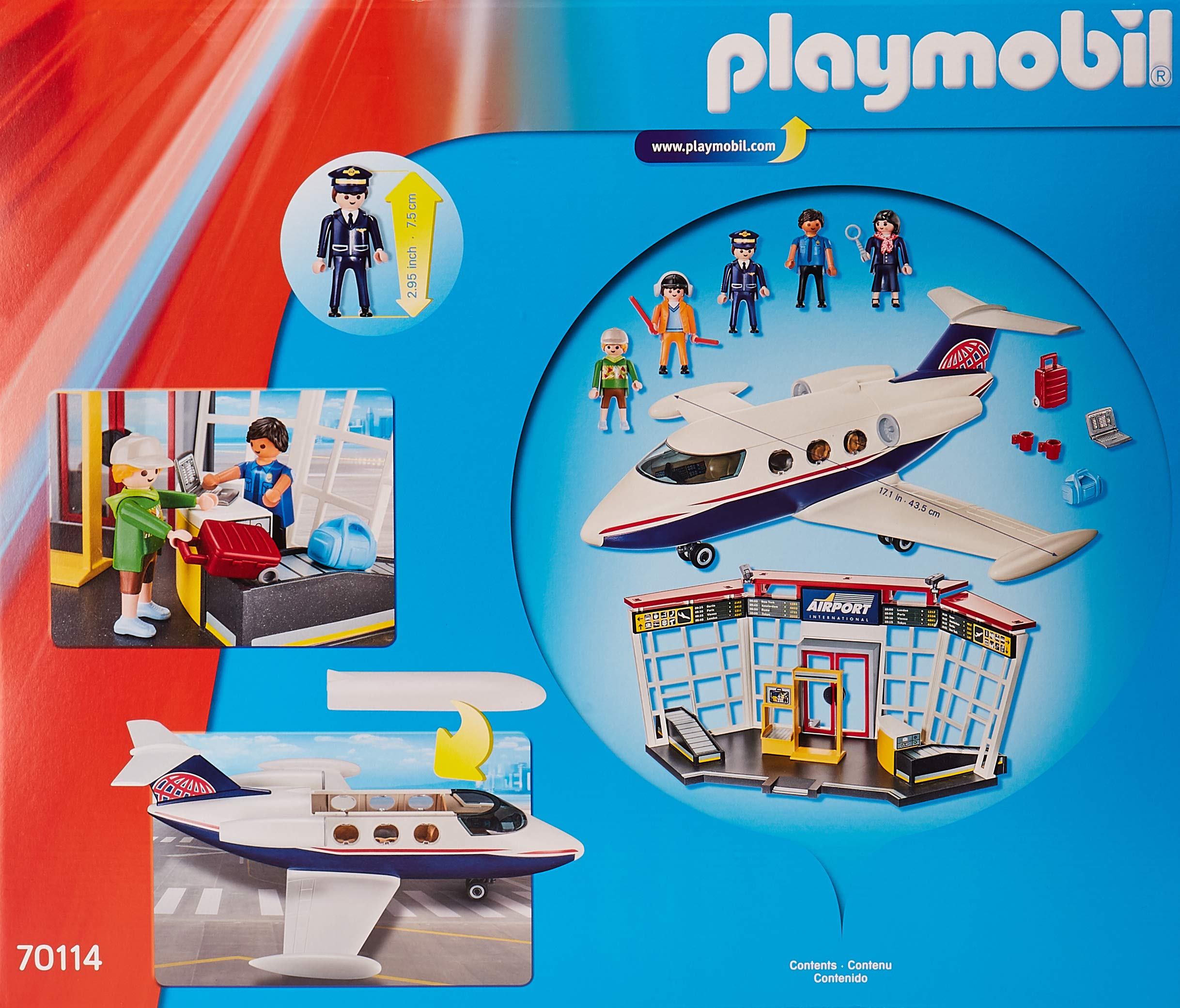 PLAYMOBIL FIGURINE PILOTE avion aéroport femme 3187 3185 3352 5007 5338