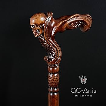 木製 笑顔の人物像 杖付き 81+ZZI5O6KL._AC_UL210_SR210,