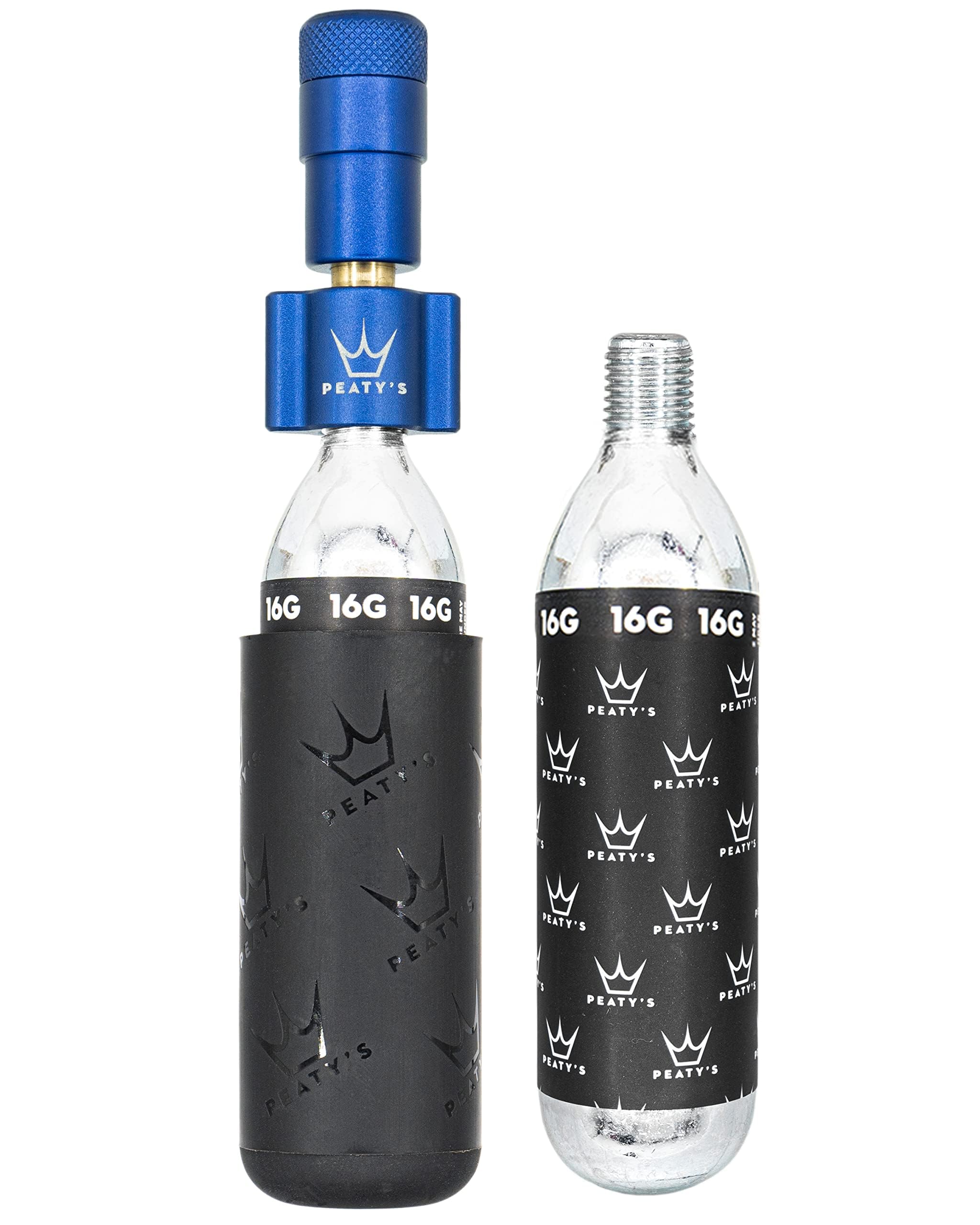 Peaty's Holeshot Co2 Tyre Inflator Navy - Road And Gravel 16G