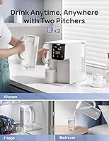 Vista 5 de DREO Filtro de agua para encimera, purificador de ósmosis inversa con sistema de filtración RO de 7 etapas, jarra de agua portátil, reduce TDS PFAS