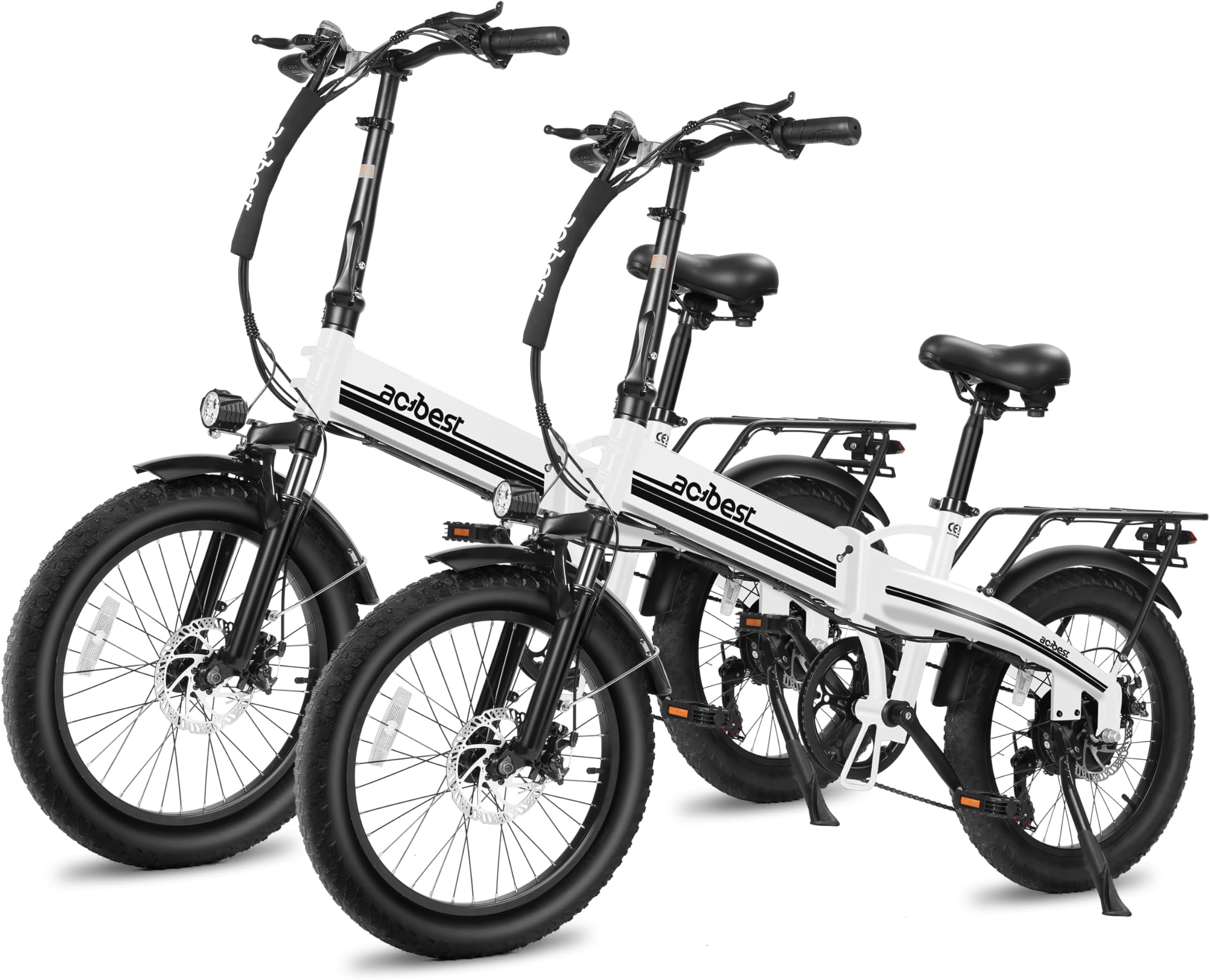 Electric Bike for Adults Peak 1200W,55Miles 28Mph Top Speed, 20" Fat Tire Folding Electric Bicycle, 48V 10.4Ah Removable Battery Ebike with 35 Speed and Front Suspension,Speedy