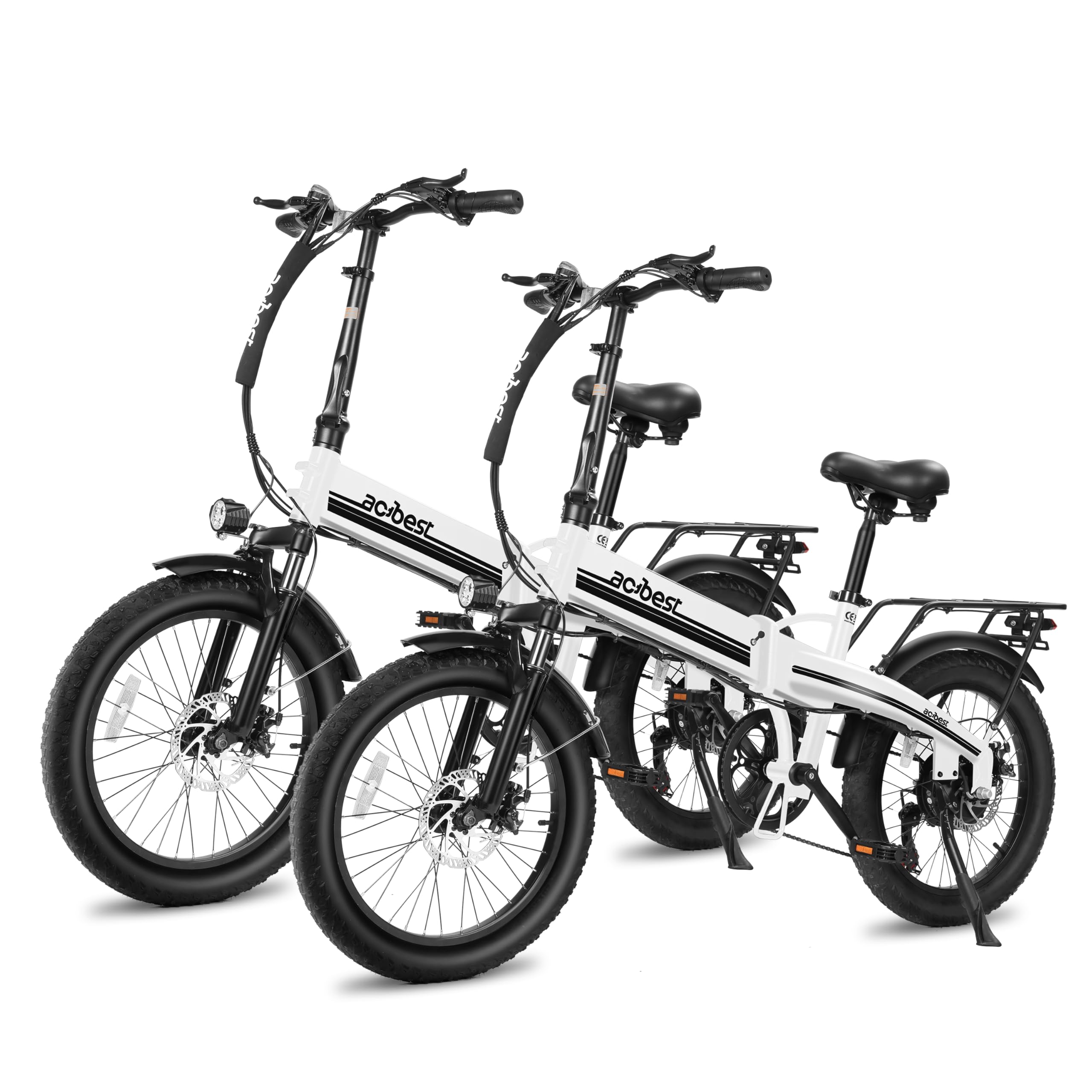 Electric Bike for Adults Peak 1200W,55Miles 28Mph Top Speed, 20" Fat Tire Folding Electric Bicycle, 48V 10.4Ah Removable Battery Ebike with 35 Speed and Front Suspension,Speedy